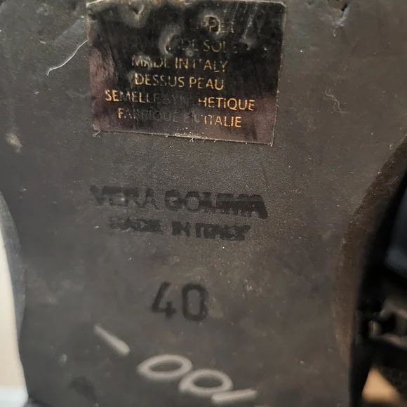 Stelle Monelle Studded Black Leather Ankle Boots Size 40 - Picture 11 of 13